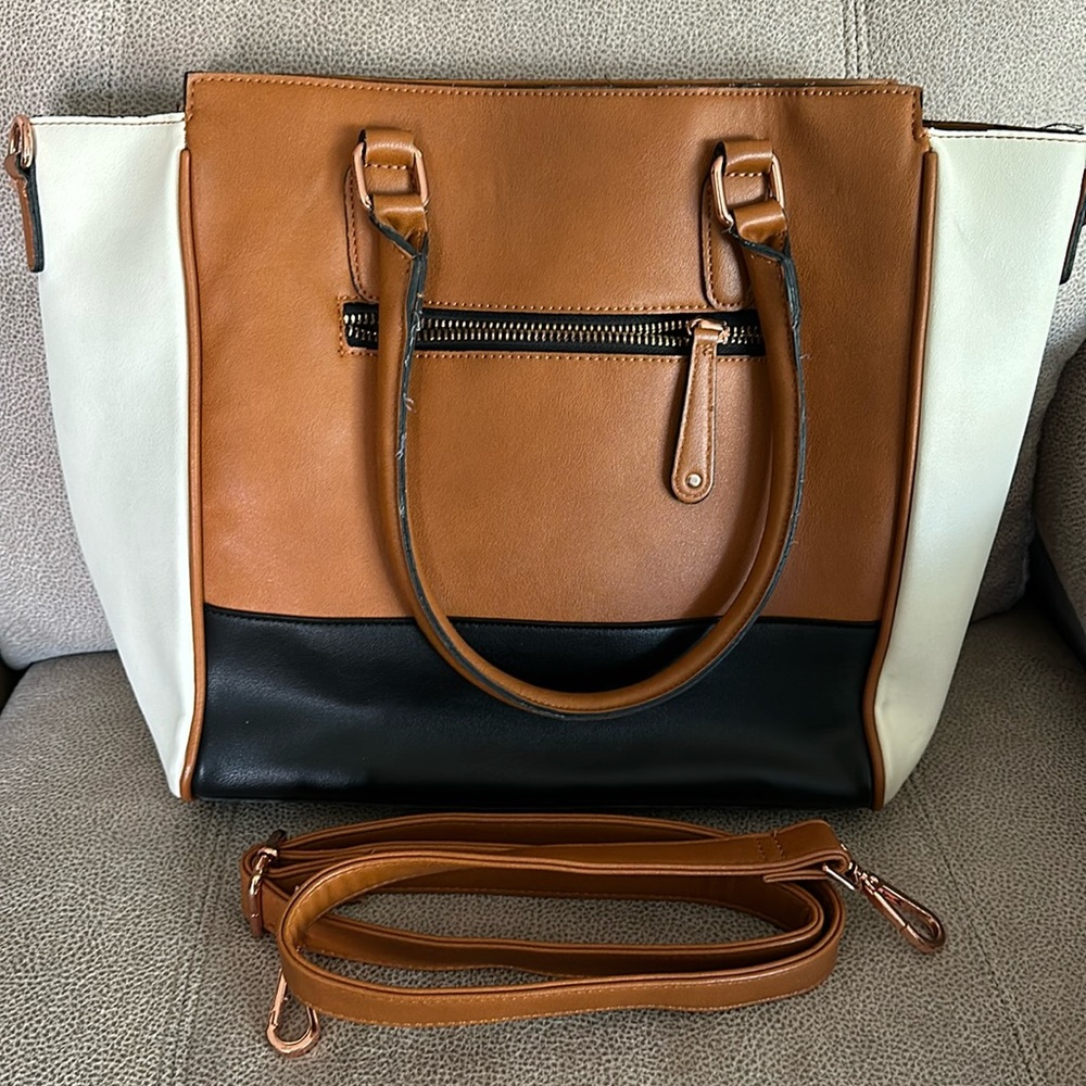 Street Level ModCloth tri-colored tote bag